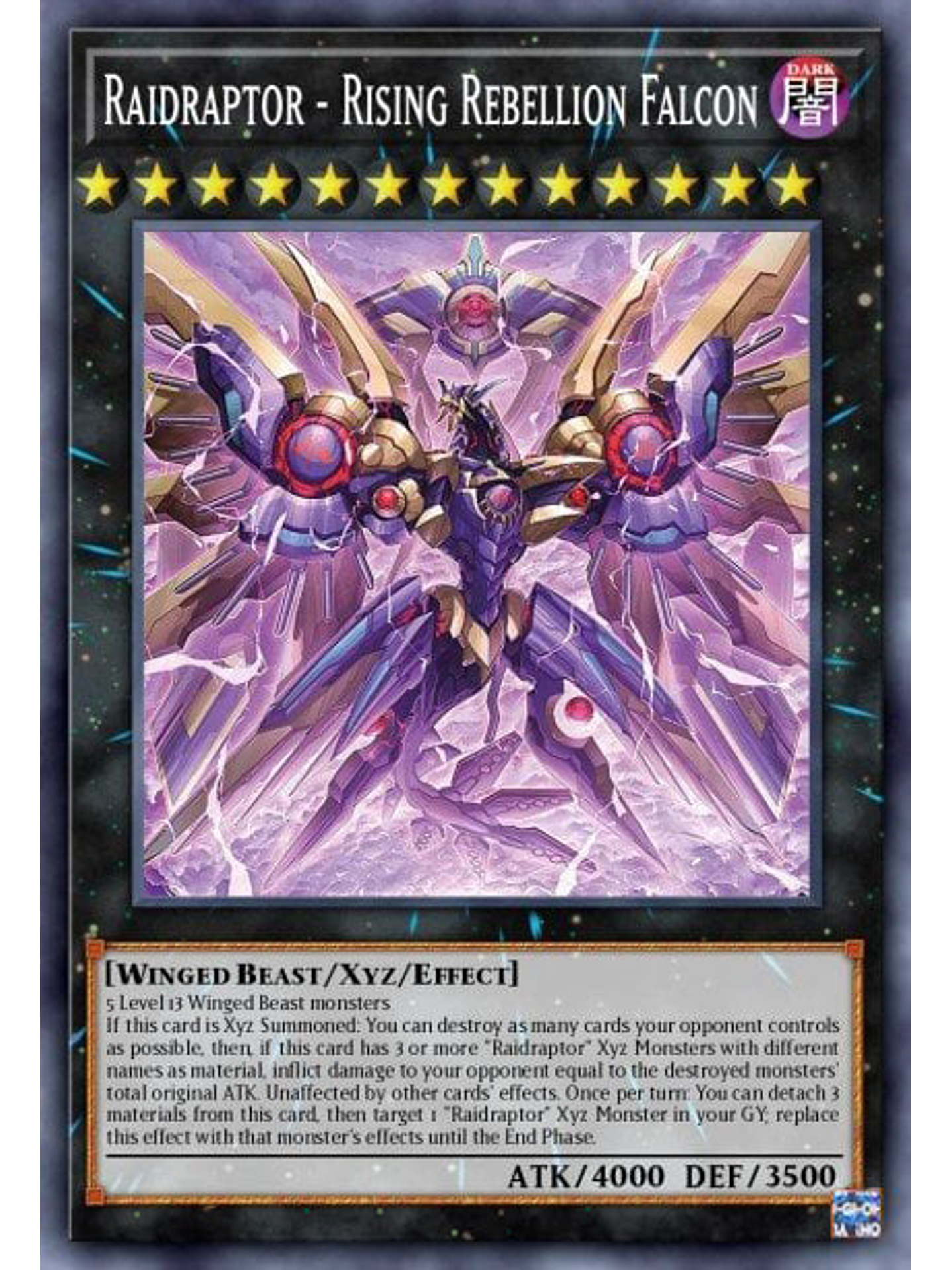 Raidraptor - Rising Rebellion Falcon - PHNI-EN045 - Ultra Rare 1st Edition 1