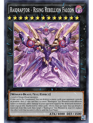 Raidraptor - Rising Rebellion Falcon - PHNI-EN045 - Ultra Rare 1st Edition