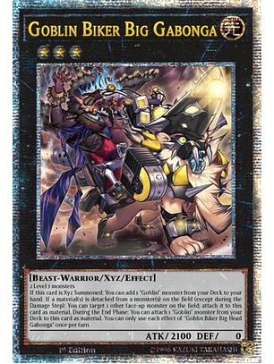 Goblin Biker Big Gabonga - PHNI-EN047 - Quarter Century Secret Rare 1st Edition