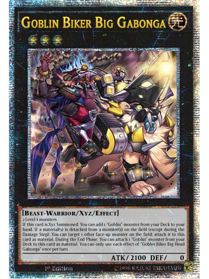 Goblin Biker Big Gabonga - PHNI-EN047 - Quarter Century Secret Rare 1st Edition 1