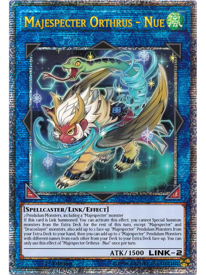 Majespecter Orthrus - Nue - PHNI-EN051 - Quarter Century Secret Rare 1st Edition 1