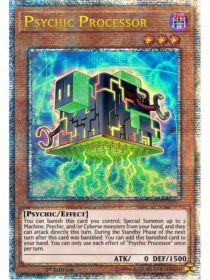Psychic Processor - PHNI-EN081 - Quarter Century Secret Rare 1st Edition 1