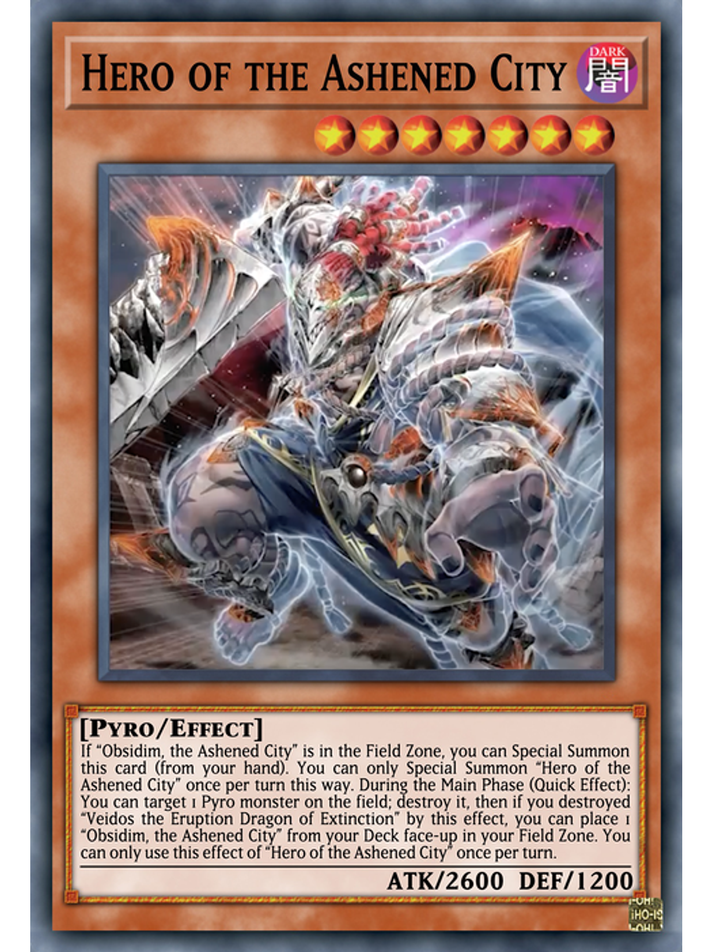 Hero of the Ashened City - PHNI-EN092 - Super Rare 1st Edition 1