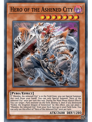 Hero of the Ashened City - PHNI-EN092 - Super Rare 1st Edition