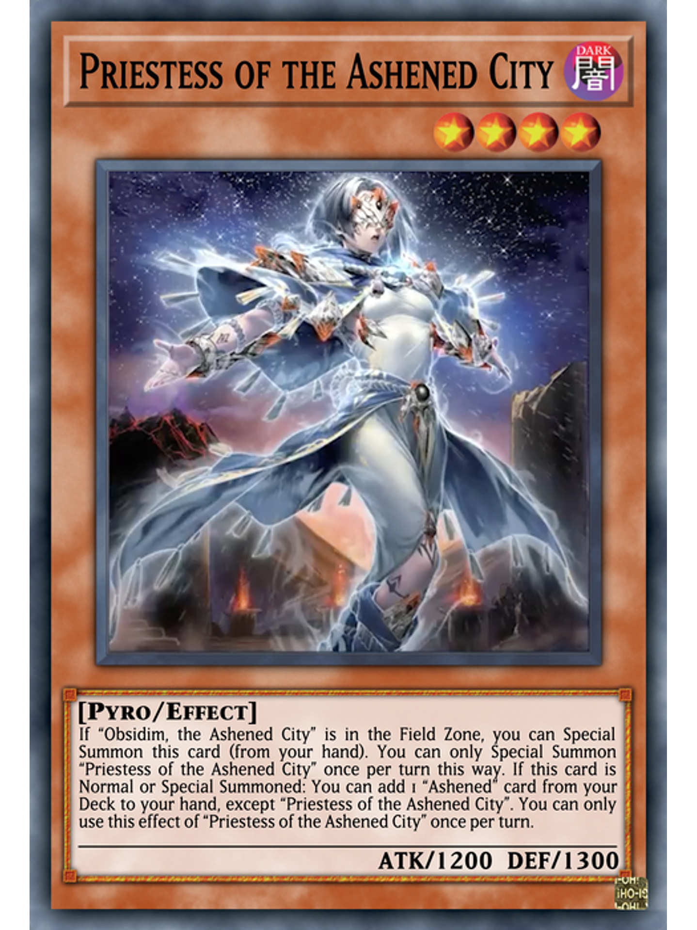 Priestess of the Ashened City - PHNI-EN093 - Ultra Rare 1st Edition 1