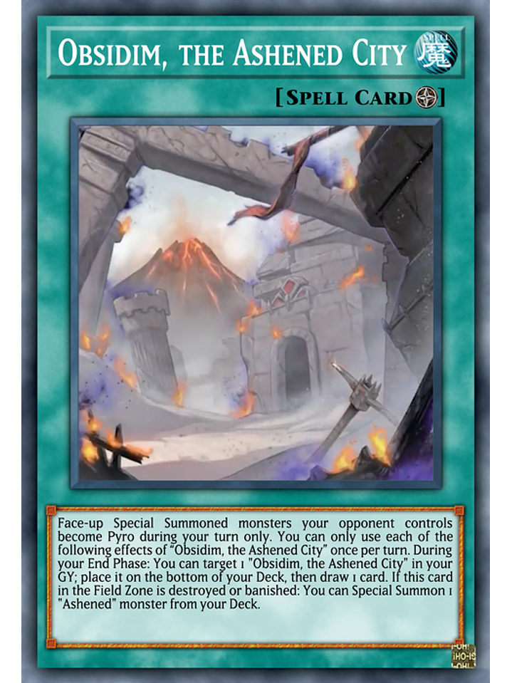 Obsidim, the Ashened City - PHNI-EN094 - Super Rare 1st Edition 1