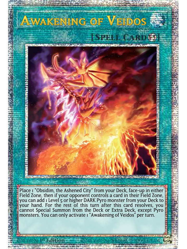 Awakening of Veidos - PHNI-EN095 - Quarter Century Secret Rare 1st Edition 1