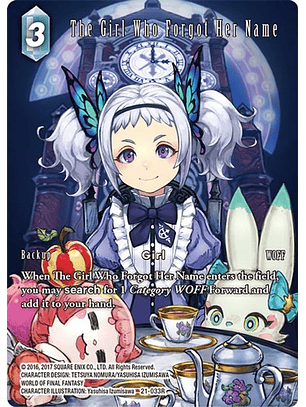 21-033R (Alternative Art) The Girl Who Forgot Her Name 