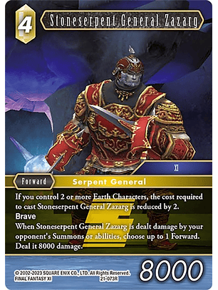 21-073R Stoneserpent General Zazarg 
