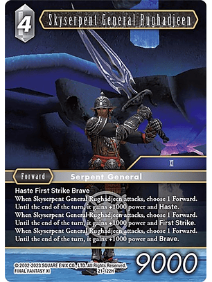 21-122H Skyserpent General Rughadjeen 