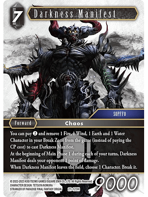 21-123H Darkness Manifest 