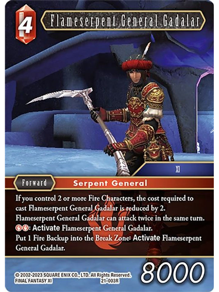 21-003R Flameserpent General Gadalar (FOIL) 1