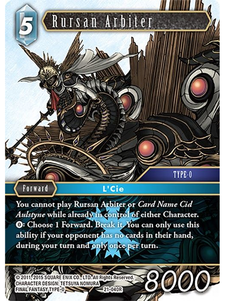 21-040R Rursan Arbiter (FOIL) 1