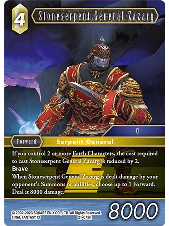 21-073R Stoneserpent General Zazarg (FOIL) 1