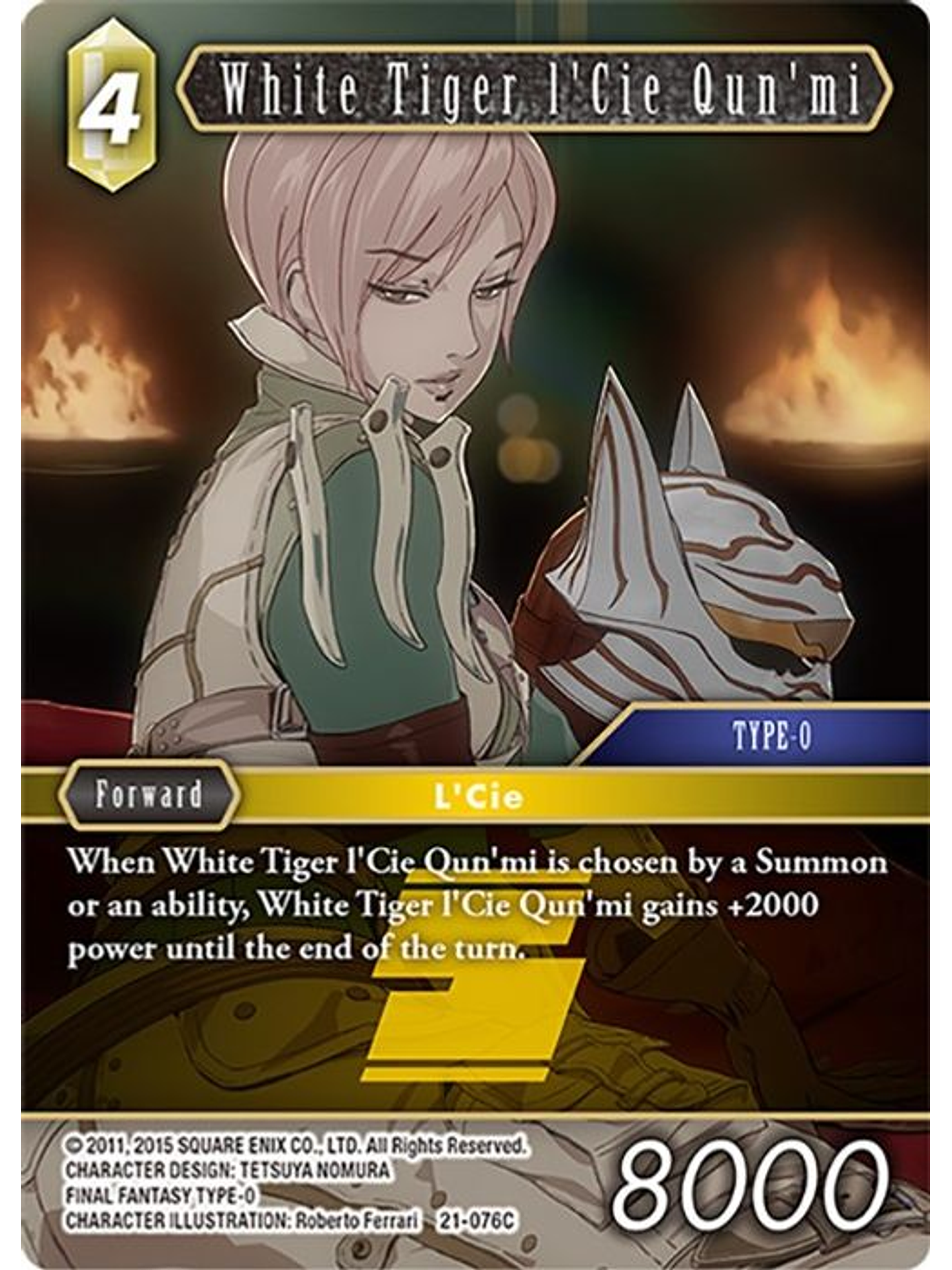 21-076C White Tiger l'Cie Qun'mi (FOIL) 1