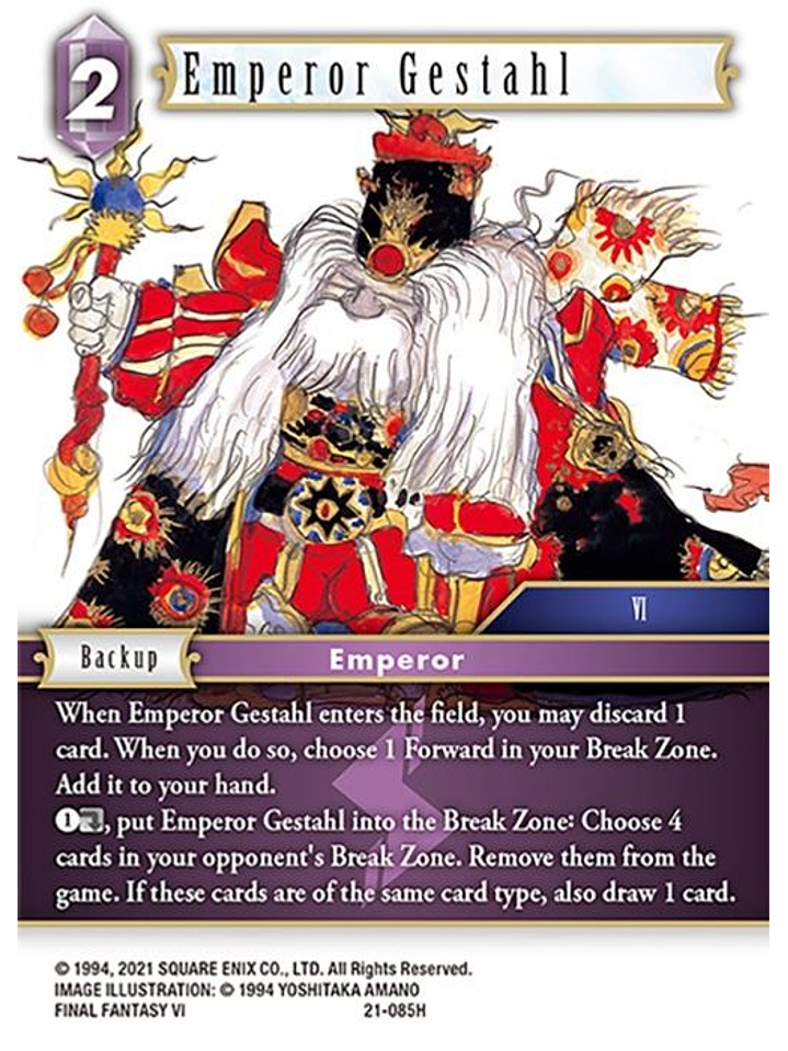 21-085H Emperor Gestahl (FOIL) 1