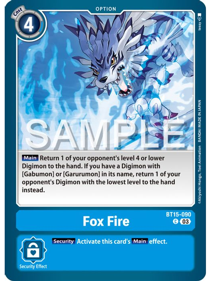 BT15-090 C Fox Fire 1