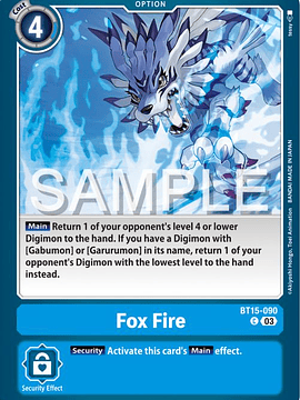 BT15-090 C Fox Fire
