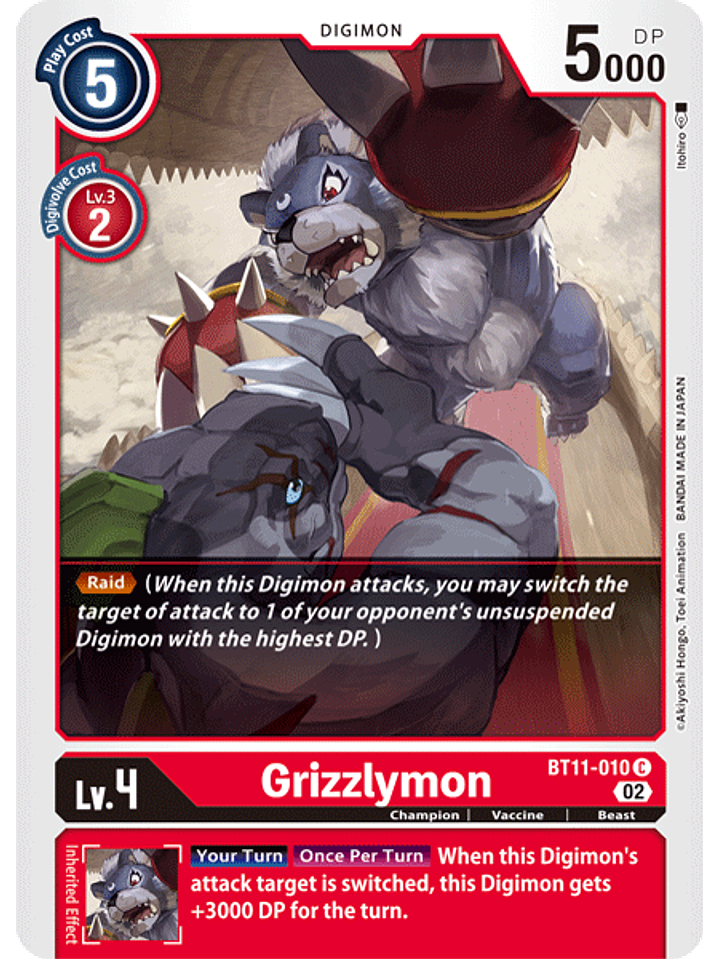 BT11-010 C Grizzlymon  1