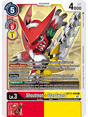 BT11-009 C Shoutmon + Star Sword 