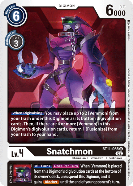 BT11-065 U Snatchmon 