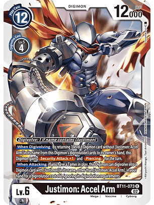 BT11-073 U Justimon: Accel Arm 