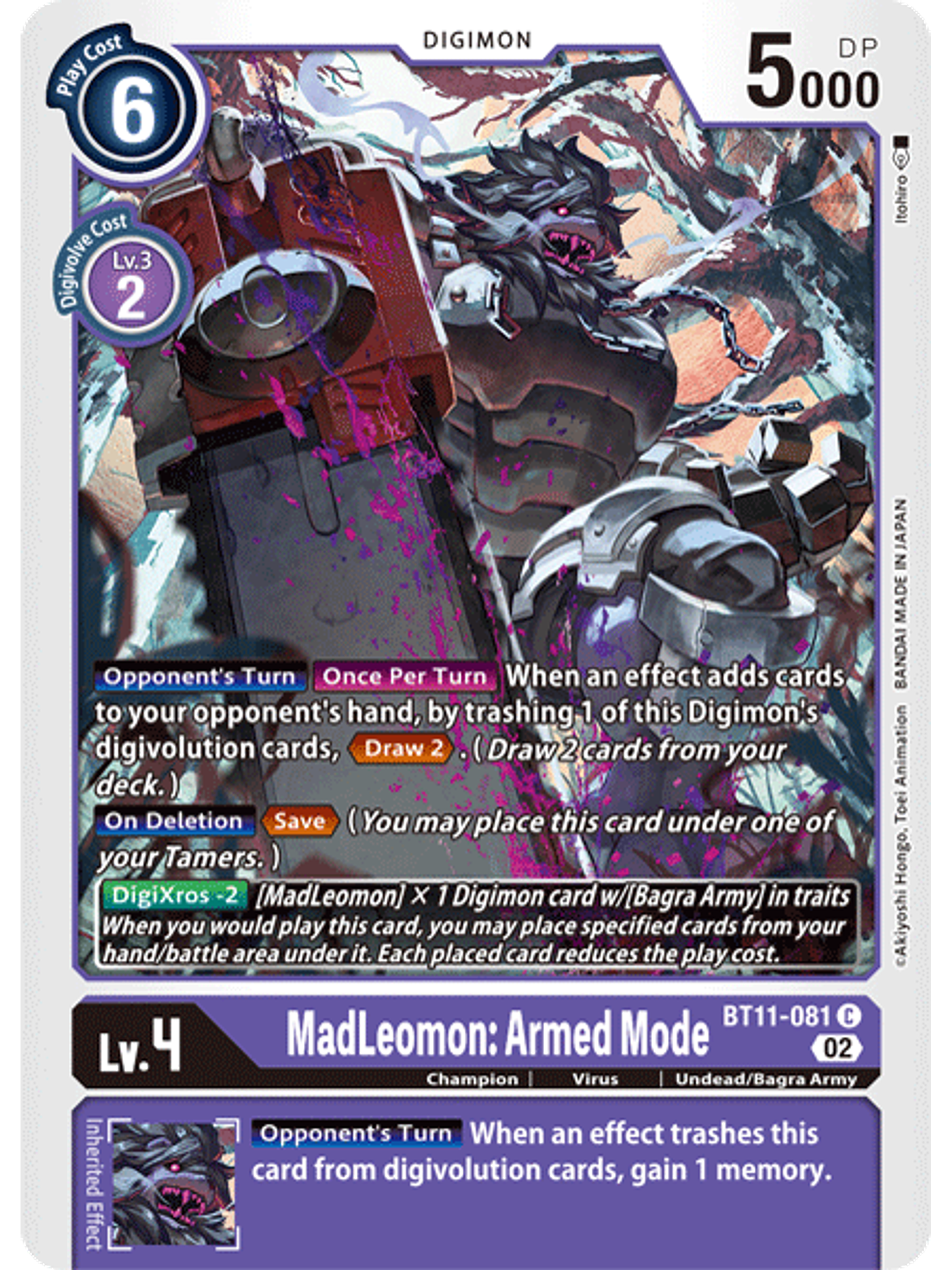 BT11-081 C MadLeomon: Armed Mode  1