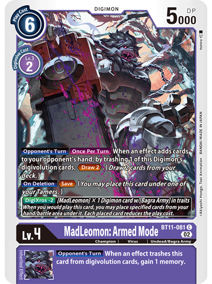BT11-081 C MadLeomon: Armed Mode  1
