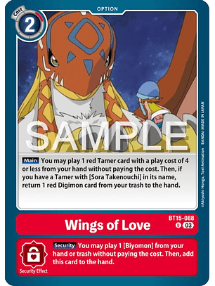 BT15-088 U Wings of Love