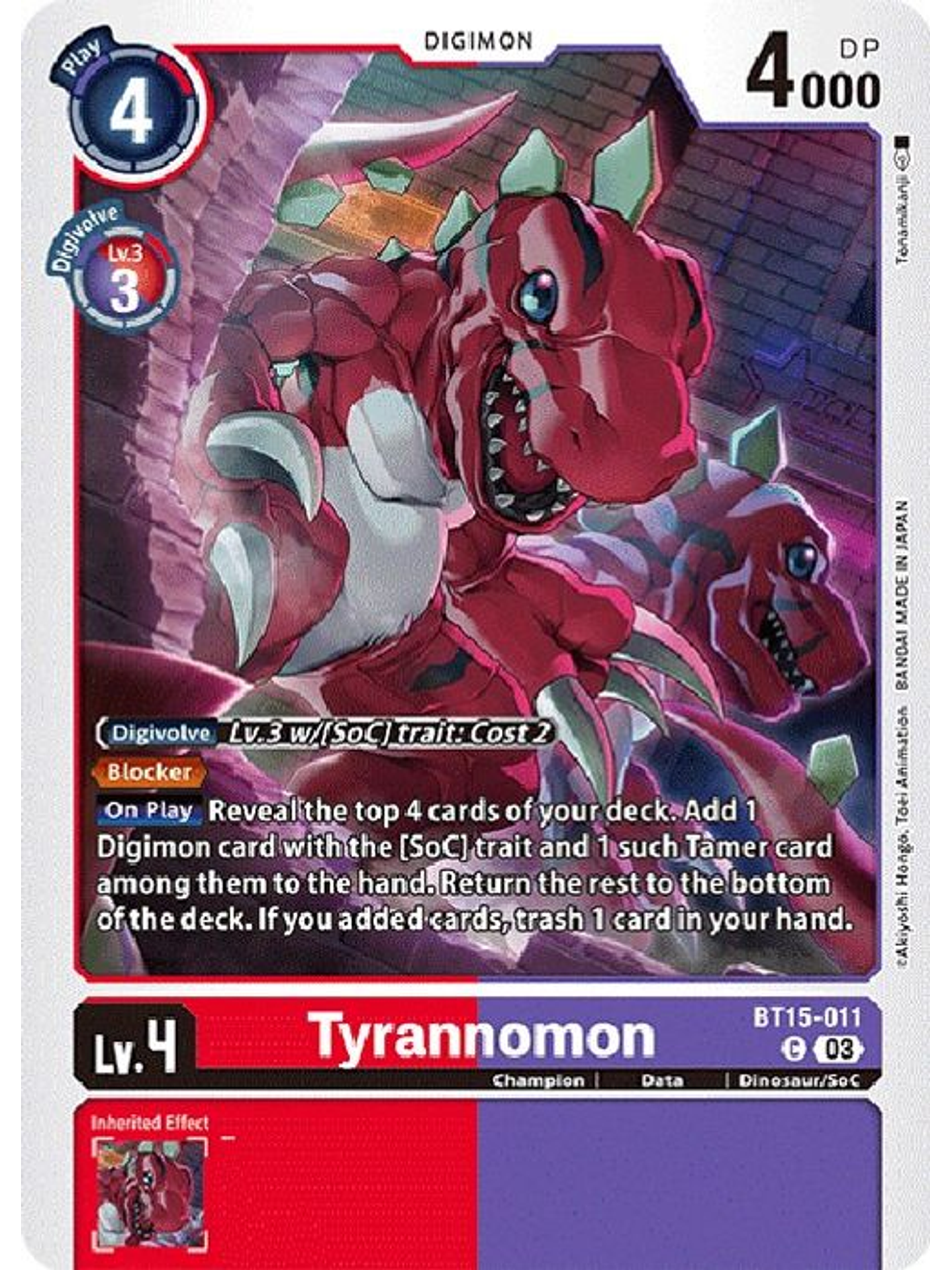 BT15-011 C Tyrannomon 1