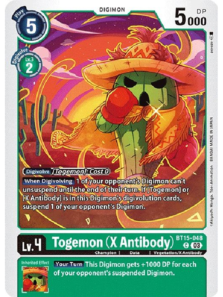 BT15-048 C Togemon (X Antibody) 1