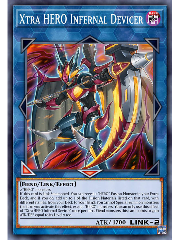 Xtra HERO Infernal Devicer - BLC1-EN009 - Secret Rare 1st Edition 1