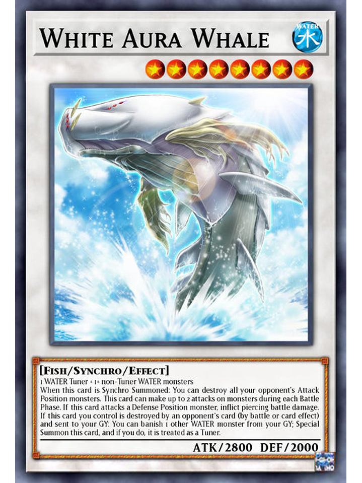 White Aura Whale - BLC1-EN011 - Ultra Rare (Silver) 1st Edition 1