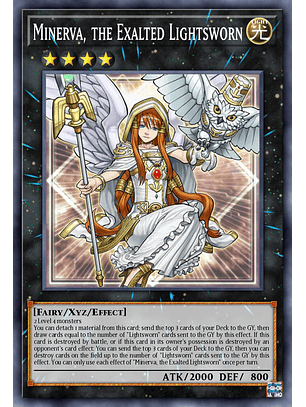 Minerva, the Exalted Lightsworn - BLC1-EN013 - Ultra Rare 1st Edition