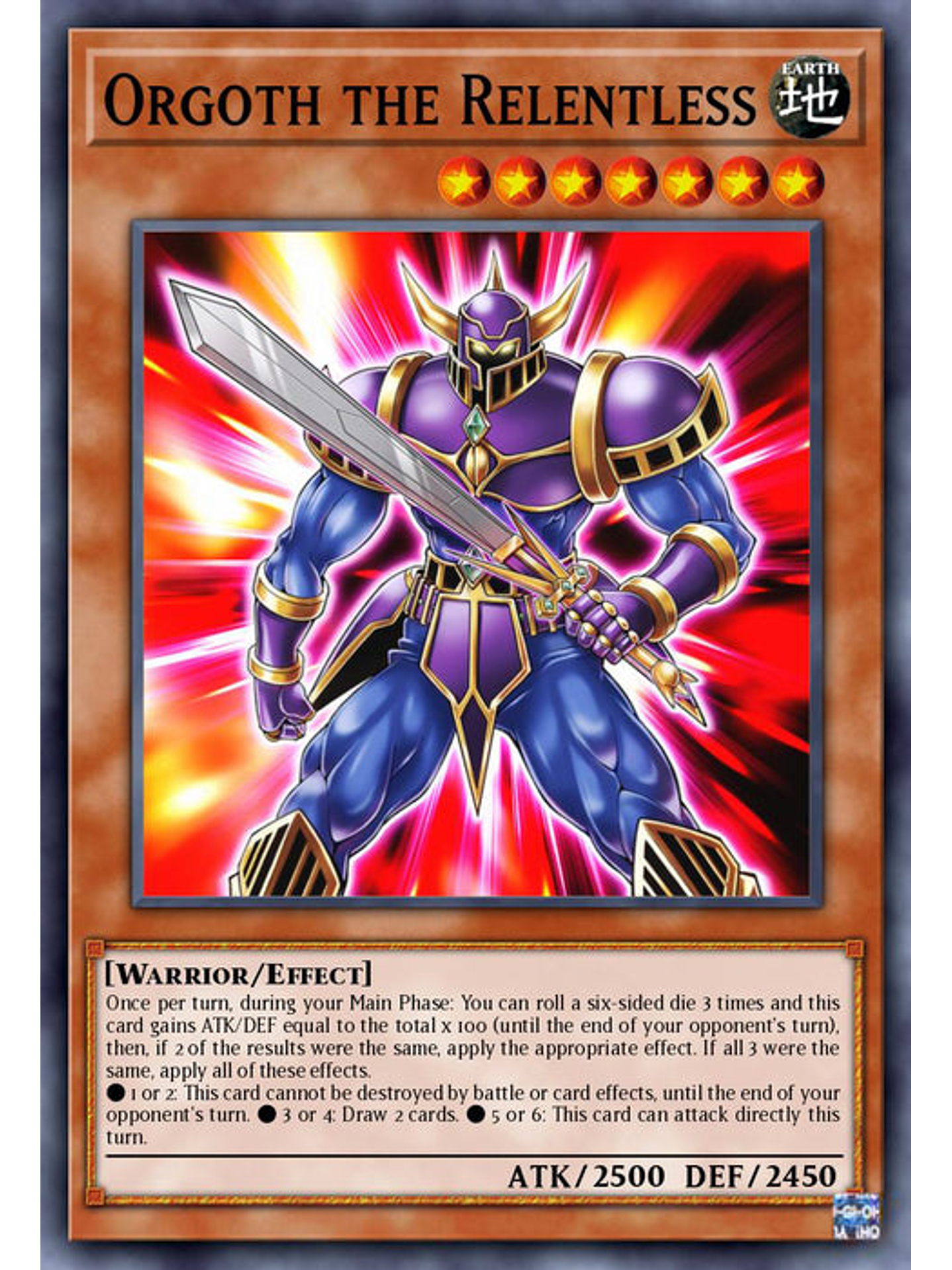 Orgoth the Relentless - BLC1-EN016 - Ultra Rare (Silver) 1st Edition 1