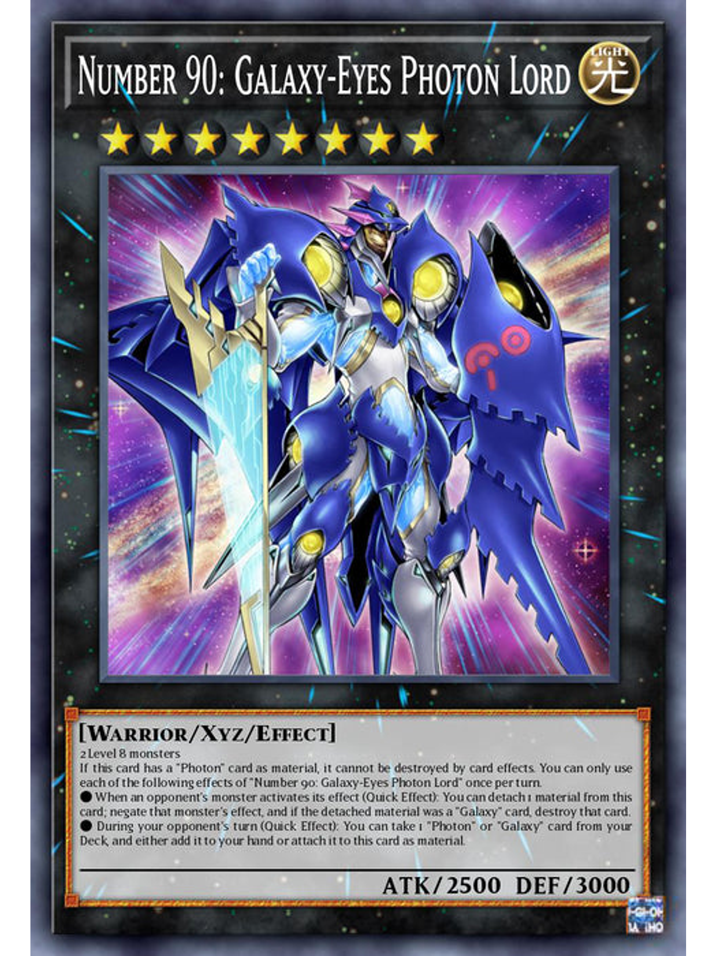 Number 90: Galaxy-Eyes Photon Lord - BLC1-EN018 - Ultra Rare 1st Edition 1