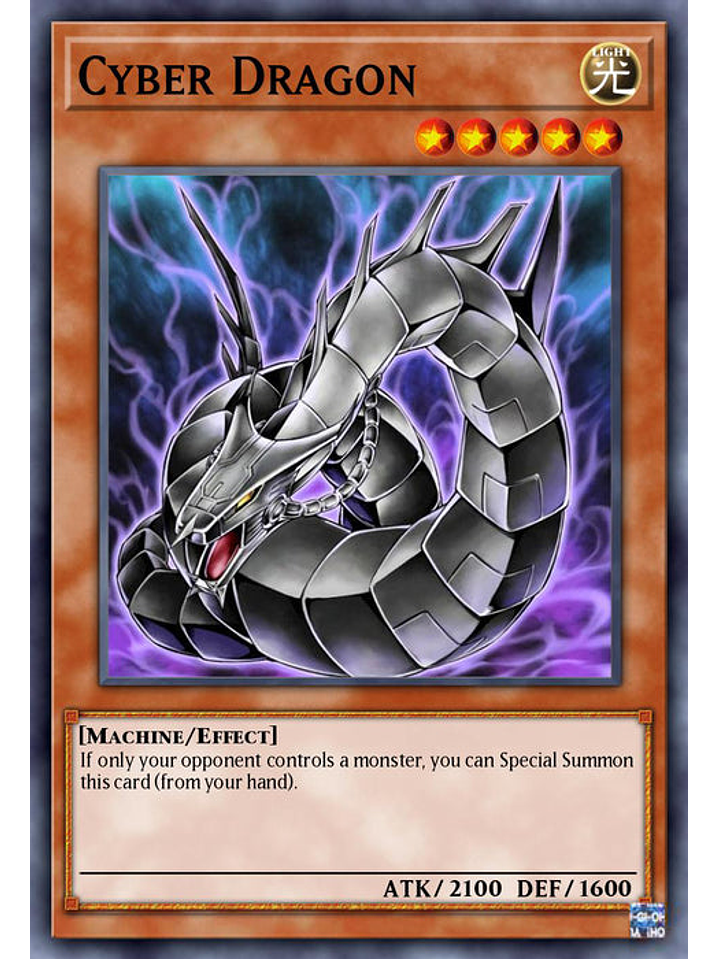 Cyber Dragon (alternate art) - BLC1-EN021 - Ultra Rare (Silver) 1st Edition 1