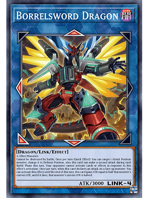 Borrelsword Dragon (alternate art) - BLC1-EN023 - Ultra Rare (Silver) 1st Edition