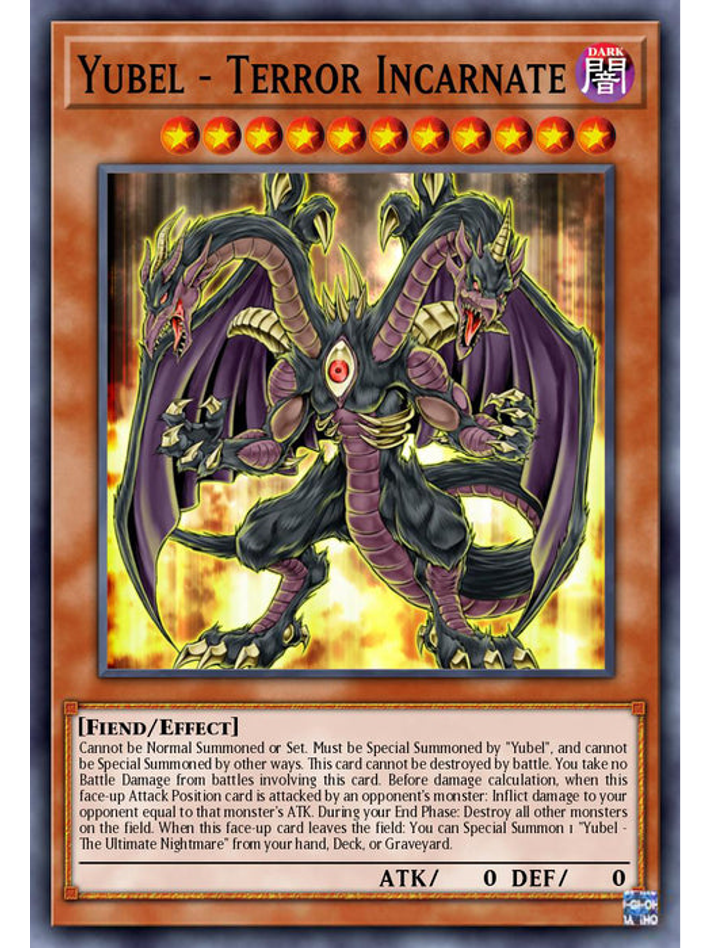 Yubel - Terror Incarnate - BLC1-EN028 - Ultra Rare (Silver) 1st Edition 1