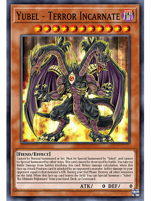 Yubel - Terror Incarnate - BLC1-EN028 - Ultra Rare (Silver) 1st Edition