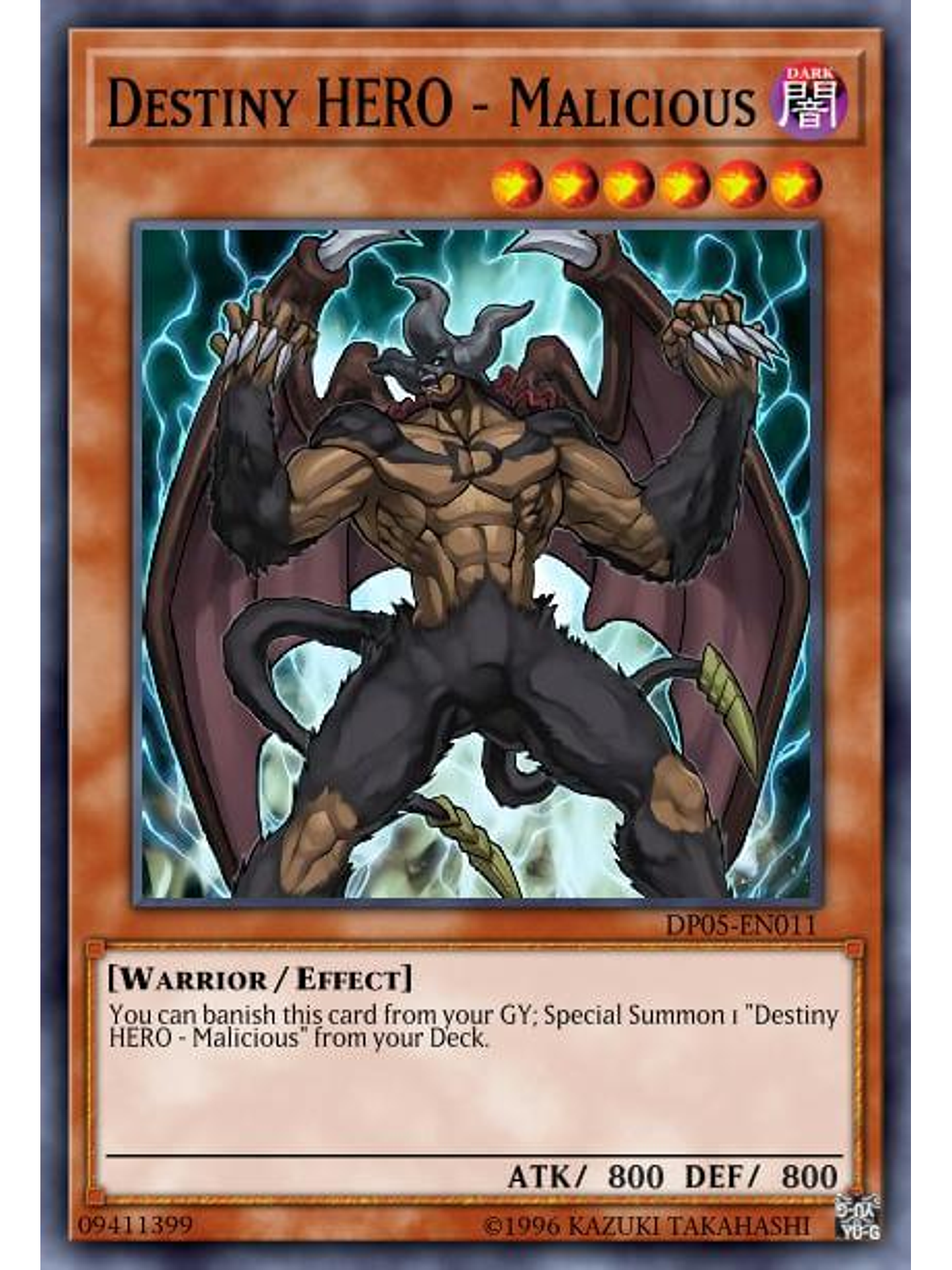 Destiny HERO - Malicious - BLC1-EN030 - Ultra Rare (Silver) 1st Edition 1