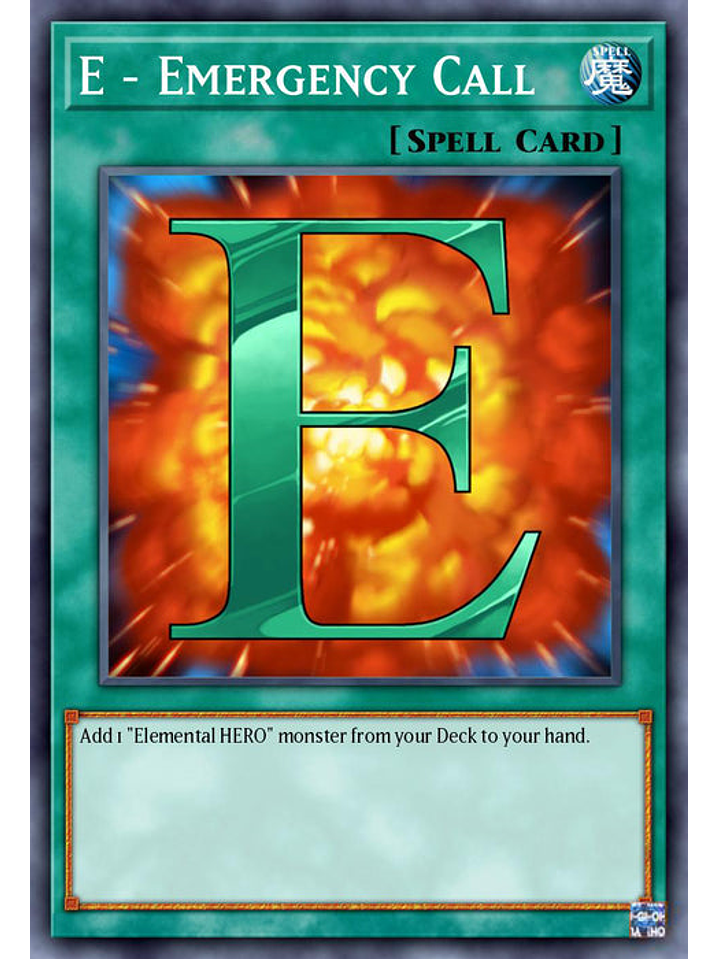 E - Emergency Call - BLC1-EN032 - Ultra Rare (Silver) 1st Edition 1