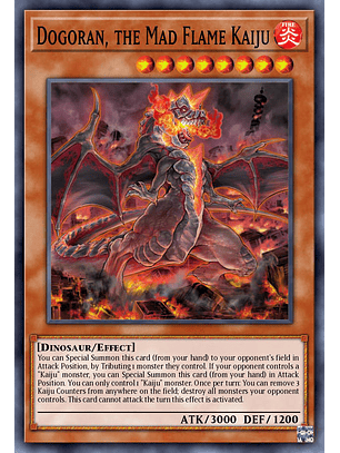 Dogoran, the Mad Flame Kaiju - BLC1-EN033 - Ultra Rare 1st Edition