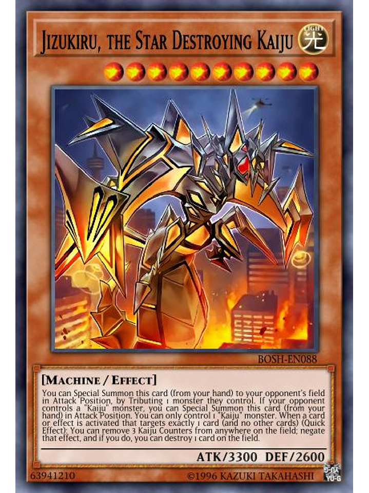Jizukiru, the Star Destroying Kaiju - BLC1-EN036 - Ultra Rare (Silver) 1st Edition 1