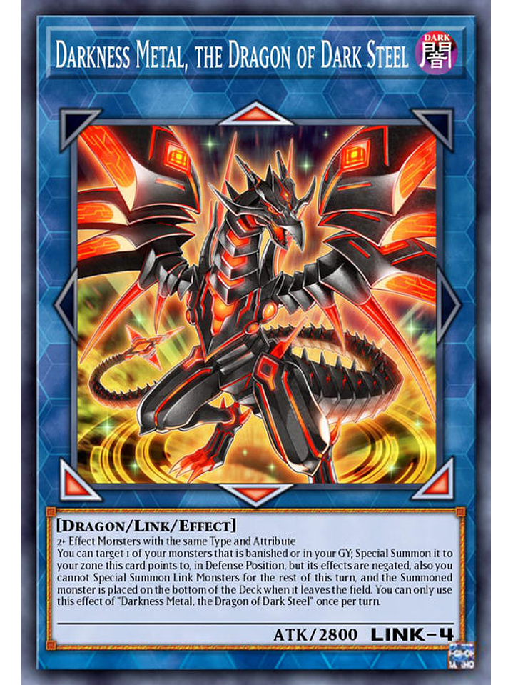 Darkness Metal, the Dragon of Dark Steel - BLC1-EN044 - Ultra Rare (Silver) 1st Edition 1
