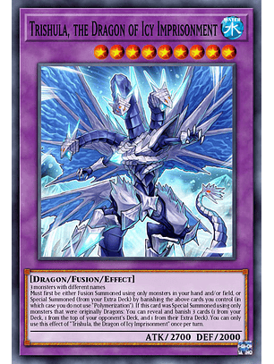 Trishula, the Dragon of Icy Imprisonment - BLC1-EN045 - Ultra Rare 1st Edition