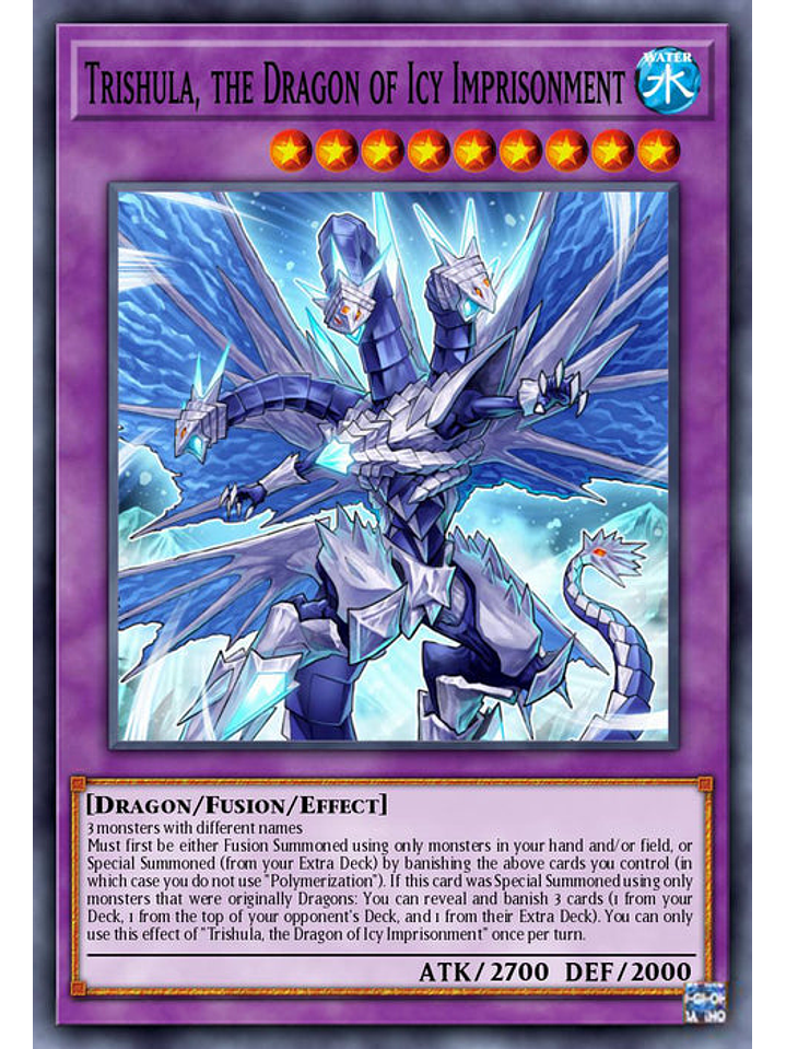 Trishula, the Dragon of Icy Imprisonment - BLC1-EN045 - Ultra Rare 1st Edition 1