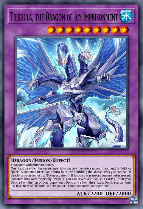 Trishula, the Dragon of Icy Imprisonment - BLC1-EN045 - Ultra Rare (Silver) 1st Edition