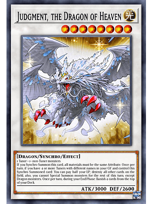 Judgment, the Dragon of Heaven - BLC1-EN046 - Ultra Rare (Silver) 1st Edition
