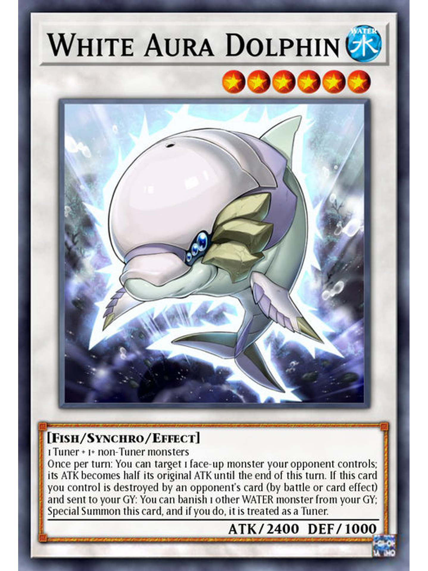 White Aura Dolphin - BLC1-EN052 - Common 1st Edition 1